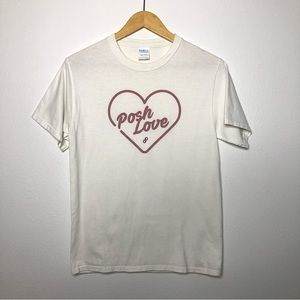 Poshmark Posh Love Heart Graphic Unisex Tee S